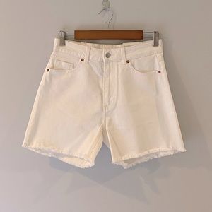 NWT White denim shorts H&M size 8